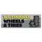 Signmission We Finance Wheels & Tires Banner Concession Stand Food Truck Single Sided B-72-30184 - alternate 1